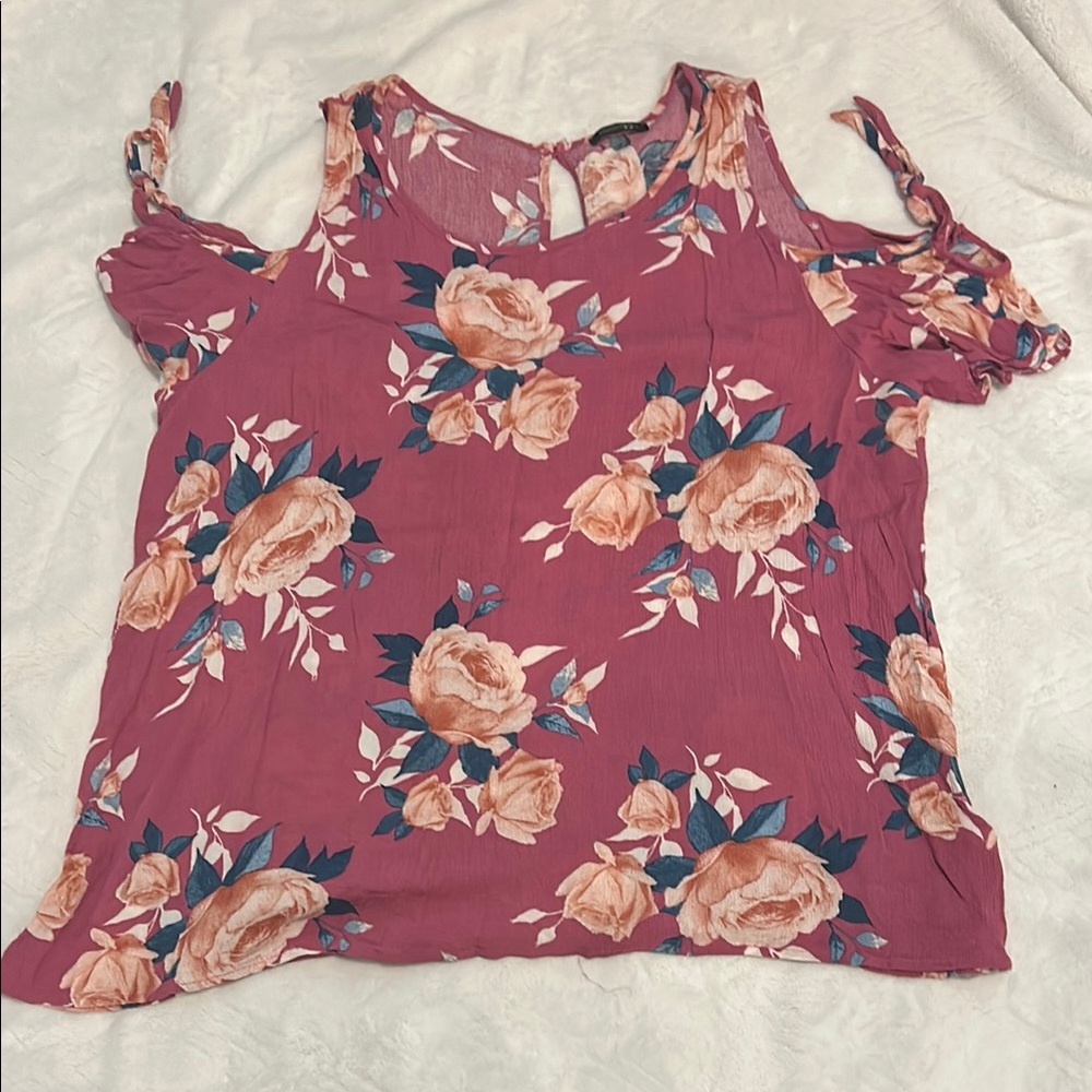 Papermoon Pink Sleeveless Blouse with Cut-Out Details